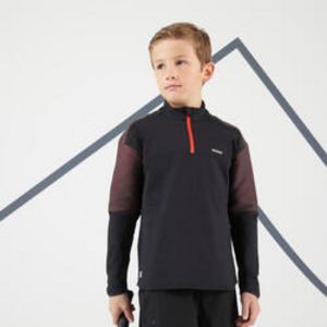 Oferta de Camiseta térmica de tenis niños Artengo 500 negro rojo por 7,99€ en Decathlon
