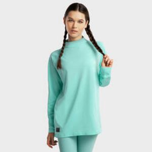 Oferta de Camiseta interior térmica mujer Slush-W Turquoise - Turquesa por 29€ en Decathlon