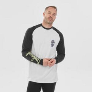 Oferta de Camiseta térmica de esquí hombre - BL 590 Brokovich lana merina - negro blanco por 29,99€ en Decathlon