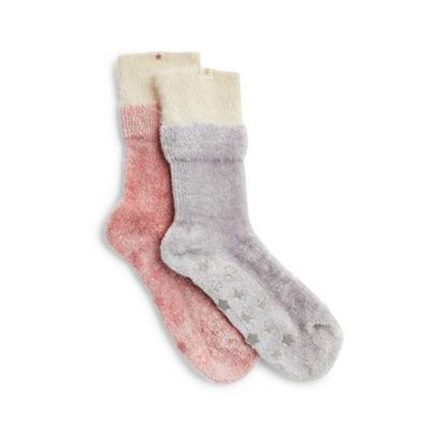 Oferta de Pack de 2 pares de calcetines cálidos de chenilla para niña por 4€