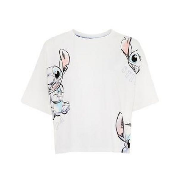 Oferta de Camiseta blanca de Lilo y Stitch de Disney por 8€ en Primark