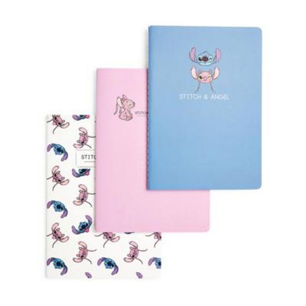 Oferta de Pack de 3 cuadernos A5 de Lilo y Stitch por 3,5€