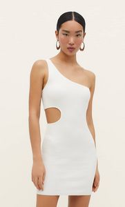 Oferta de Vestido punto cut out tirantes por 11,99€ en Stradivarius