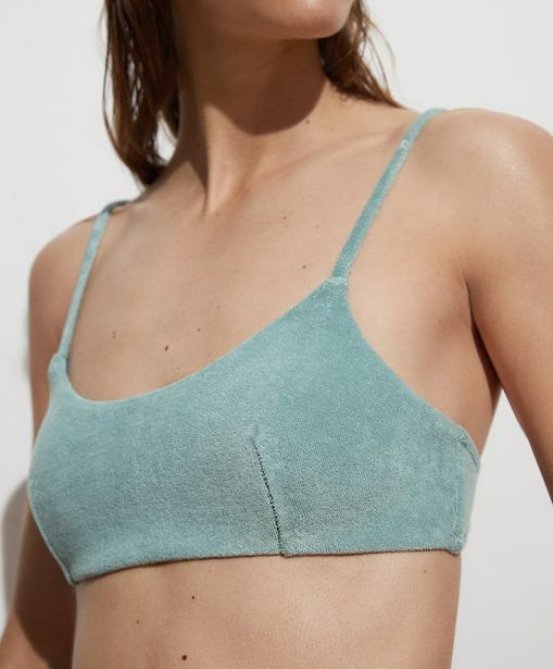 Oferta de Bikini top algodón terry por 9,99€