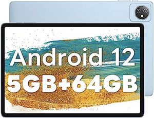 Oferta de Blackview Tablet Android 12, Tab 7 WiFi Tablet 10 Pulgadas 5GB RAM +64GB ROM(1TB Ampliable), 6580mAh Batería, 1280 x 800 H... por 99,99€ en Amazon
