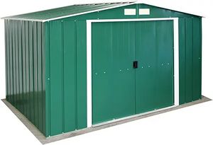 Oferta de Duramax Casetas de Metal Ideal para el Jardin. Medidas 2.423 x 3.221 x 1.961 mm. Superficie 7,80 m2 por 415,3€ en Amazon