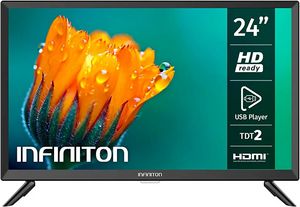 Oferta de Televisor INFINITON INTV-24N33C - LED, 24", HD Ready. HDMI, USB, 400 CMP, Especial Caravanas 12V por 129,86€ en Amazon