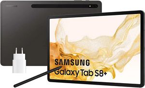Oferta de Samsung Galaxy Tab S8+ con cargador - Tablet de 12,4" (8GB RAM, 128GB Almacenamiento, Wifi, Android 12) Negra - Versión es... por 835,5€ en Amazon