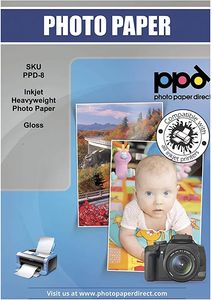 Oferta de PPD Inkjet - A4 x 50 Hojas de Papel Fotográfico Brillante 260 g/m² - Calidad Profesional - Secado Instantáneo - Para Todas... por 12,5€ en Amazon