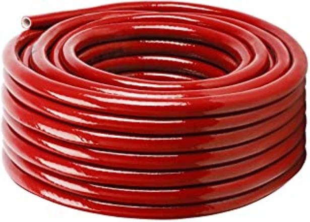 Oferta de JonesHouseDeco PVC Manguera para Jardin 20m 1/2'' (13mm) Ducha Manguera Riego Flexible de Agua Color Rojo (20) por 22,99€