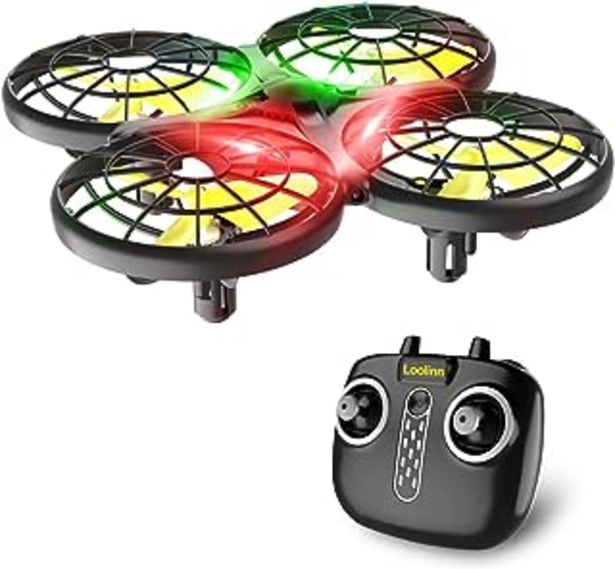Oferta de Loolinn | Dron para Niños - Mini Drone con Tecnología Anti-Colisión Automática / Acrobacias con Giro de 360° / Tiempo de V... por 59,99€
