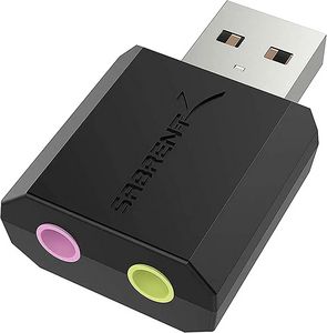 Oferta de SABRENT USB a Auriculares | USB a Jack 3.5 mm | Tarjeta de Sonido Externa USB estéreo | Adaptador de Auriculares a Jack | ... por 10,99€ en Amazon