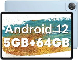 Oferta de Blackview Tablet Android 12, Tab 7 WiFi Tablet 10 Pulgadas 5GB RAM +64GB ROM(1TB Ampliable), 6580mAh Batería, 1280 x 800 H... por 89,24€ en Amazon