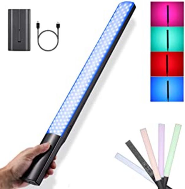 Oferta de Soonpho P20 RGB LED de luz de vídeo varita de mano luz de llenado de fotografía LED Stick, atenuación continua, CRI≥97, 25... por 102€