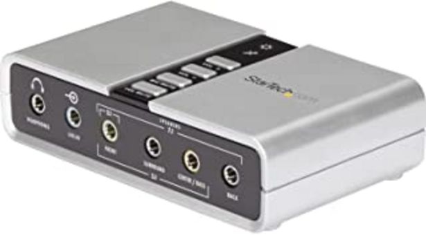 Oferta de StarTech.com Tarjeta de Sonido 7.1 USB Externa Adaptador Conversor puerto SPDIF Audio Digital Óptico Toslink® - USB B - Mi... por 38,27€