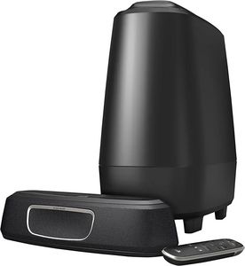 Oferta de Polk Audio MagniFi Mini - Barra de Sonido y Subwoofer Inalámbrico, con Asistente de Google, Bluetooth, color Negro por 225€ en Amazon