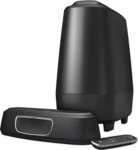 Oferta de Polk Audio MagniFi Mini - Barra de Sonido y Subwoofer Inalámbrico, con Asistente de Google, Bluetooth, color Negro por 169€ en Amazon