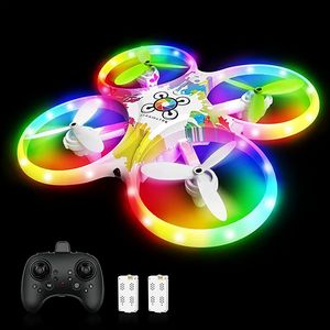 Oferta de Tech rc Drone para Niños, Sensor de Gravedad, Drone con Luces de Colores，Función de Despegue / Aterrizaje con Un Botón, Mo... por 49,99€ en Amazon
