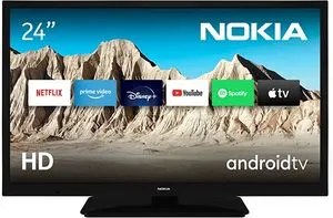 Oferta de Nokia Smart Televisor Android TV - 24 Pulgadas (60 cm) HNE24GV210NCTelevision HD, LED, WiFi, DVB-C/S2/T2, Asistente de Voz... por 217,76€ en Amazon
