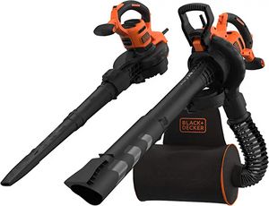 Oferta de BLACK+DECKER BEBLV300 Soplador aspirador y triturador de hojas 3.000 W velocidad variable de 230-418 Km/h, Multicolor por 81,67€ en Amazon