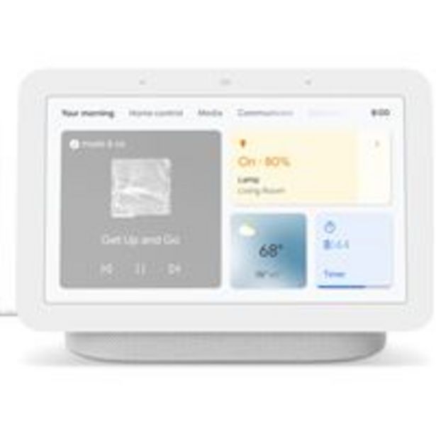 Oferta de Altavoz con Pantalla Wi-Fi  Inteligente Google Nest Hub 2ª Generación Tiza por 69€