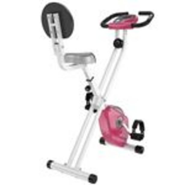 Oferta de Bicicleta estática Homcom A90·192GN 43x97x109cm acero, PVC y ABS rosa por 124,99€ en Fnac