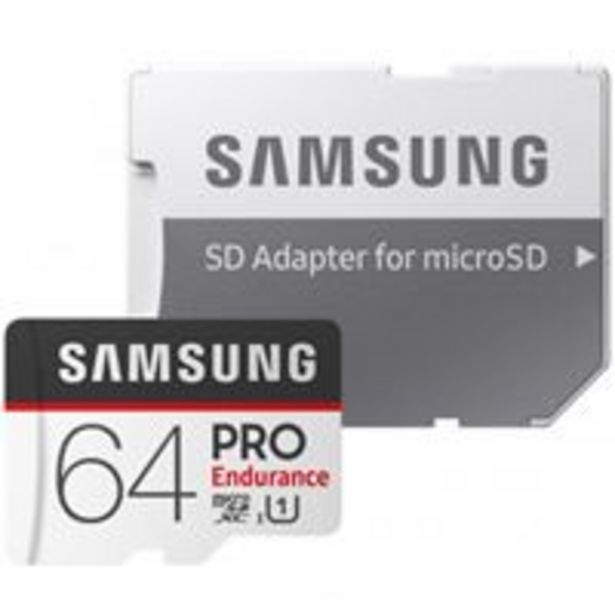 Oferta de Tarjeta MicroSDXC Samsung Pro Endurance MB-MJ64G 64GB + Adaptador por 20,8€ en Fnac