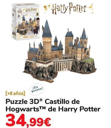 puzzle 3d castillo disney juguettos