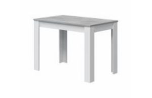 Oferta de Mesa de comedor en blanco artik y cemento por 96,99€ en Rapimueble