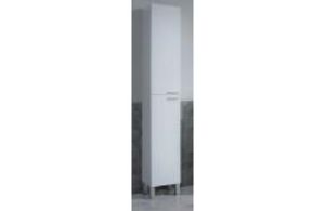 Oferta de Columna baño con 2 puertas en color blanco brillo por 76,99€ en Rapimueble