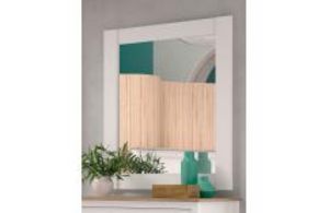 Oferta de Elegante espejo de estilo colonial en blanco por 69,99€ en Rapimueble