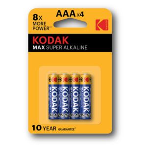Oferta de Pila kodak alcalina max lr03 aaa pack 4 por 0,9€ en App Informática
