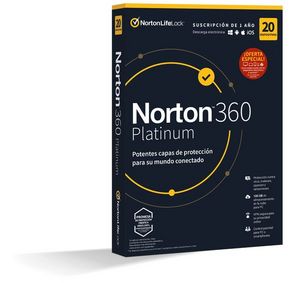 Oferta de Antivirus norton 360 platinium 100gb es 1 user 20 device 12mo por 22,5€ en App Informática