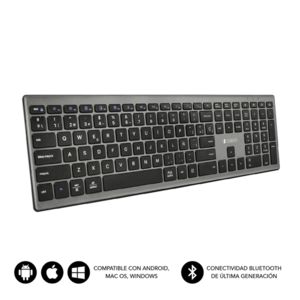 Oferta de Teclado inalambrico subblim bluetooth pure grey por 25,3€ en App Informática