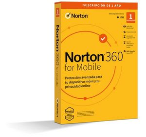 Oferta de Antivirus norton 360 mobile 1 user 12mo por 11,1€ en App Informática