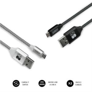 Oferta de Cable subblim usb 2.0 a micro usb pack 2 por 7€ en App Informática