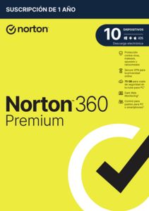 Oferta de Antivirus norton 360 premium 75gb es 1 user 10 device 12mo box por 27€ en App Informática