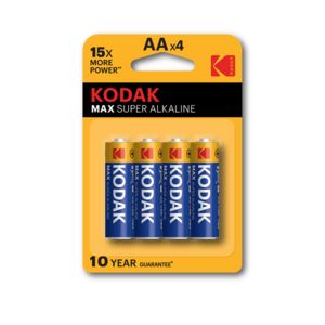 Oferta de Pila kodak alcalina max lr03 aa pack 4 por 0,9€ en App Informática