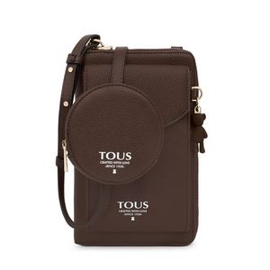 Oferta de Portamóvil colgante con billetera marrón TOUS Funny por 129€ en Tous
