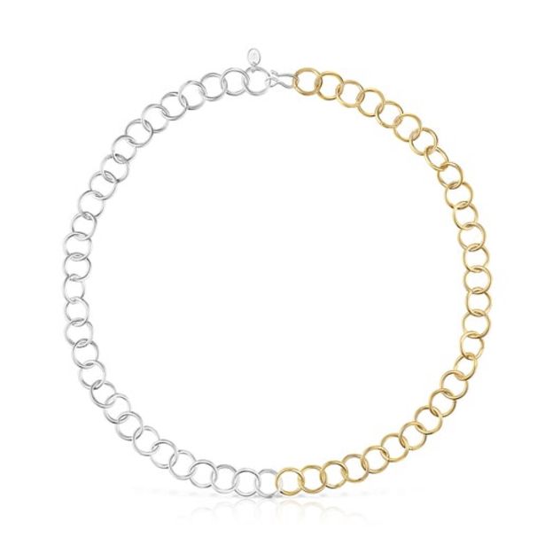 Oferta de Collar bicolor con anillas redondas TOUS Basics por 179€