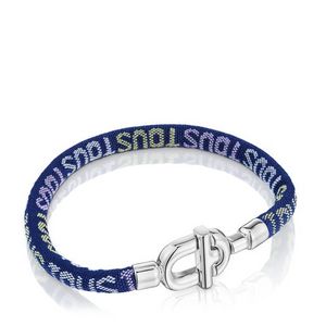 Oferta de Pulsera de plata y cordón TOUS MANIFESTO por 89€ en Tous