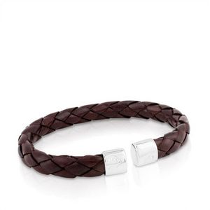 Oferta de Pulsera de plata y piel TS por 19€ en Tous