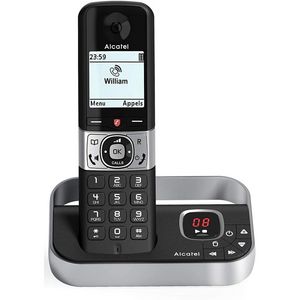 Oferta de TELEFONO ALCATEL DEC F890 VOICE NEGRO CONTESTADOR por 44,99€ en Calbet