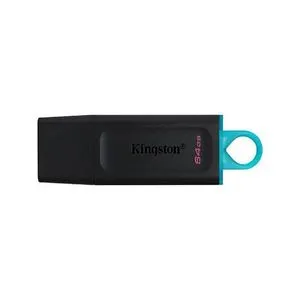 Oferta de MEMORIA USB KINGSTON 3.2 NEG/TURQ  64Gb por 5,95€ en Calbet