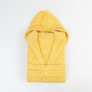 Oferta de Albornoz capucha amarillo 450gr Unisex por 24,99€ en Tramas+