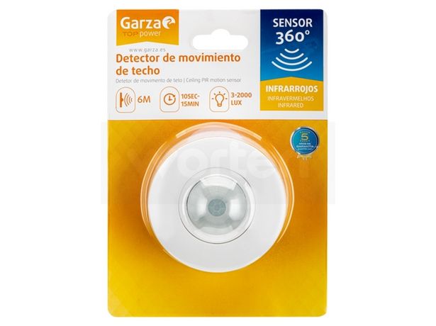 Oferta de Detector de Movimiento techo GARZA 430039 por 8,97€