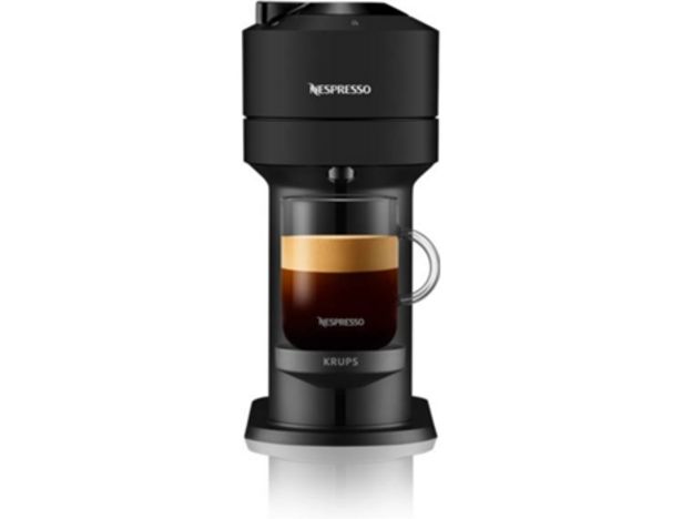 Oferta de Cafetera de Cápsulas KRUPS Nespresso Vertuo XN910N NEXT Negro por 69€