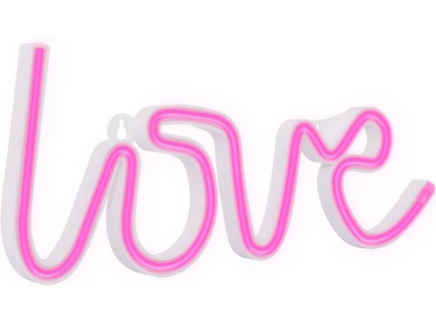 Oferta de Figura LED LEDKIA Love Rosa  por 5,64€
