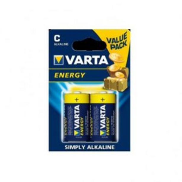 Oferta de Blister 2 unidades VARTA LR14  pilas alcalinas por 2€