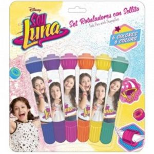 Oferta de  Set 6 rotuladores Soy Luna (safta)  por 2€ en Josber Toys